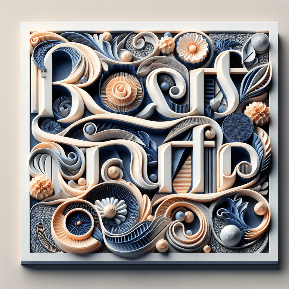 Beauty, poster, 3d render, typography text effect image