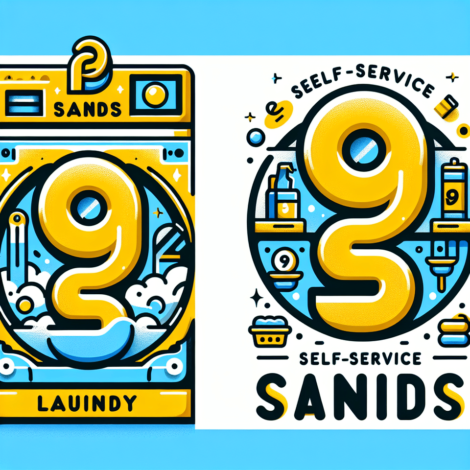 create a logo for my self-service laundry business, 9 Sands.,,The logo should:,- Reflect a clean and fresh look, in line with the laundry business,- Incorporate '9 Sands' within the design and only '9 sands'. That means no use of any other words including 'laundry' or 'self service',- Utilize a color scheme of yellow and blue,- '9' Will be in the color Bright Yellow. 'Sands' or 'SANDS' in the color blue,,I'm open to suggestions and ideas, so feel free to get creative! The design should catch the eye of customers from a distance, yet feels warm and fun. Any fonts are fine. Fat. Thin. Skinny. Quirky. As long as customers get a welcoming feeling.,,Ideal Skills:,- Graphic Design,- Logo Design,- Branding,- Color Theory,- Creative Thinking,,Please include samples of your previous works when applying., illustration, 3d render text effect image