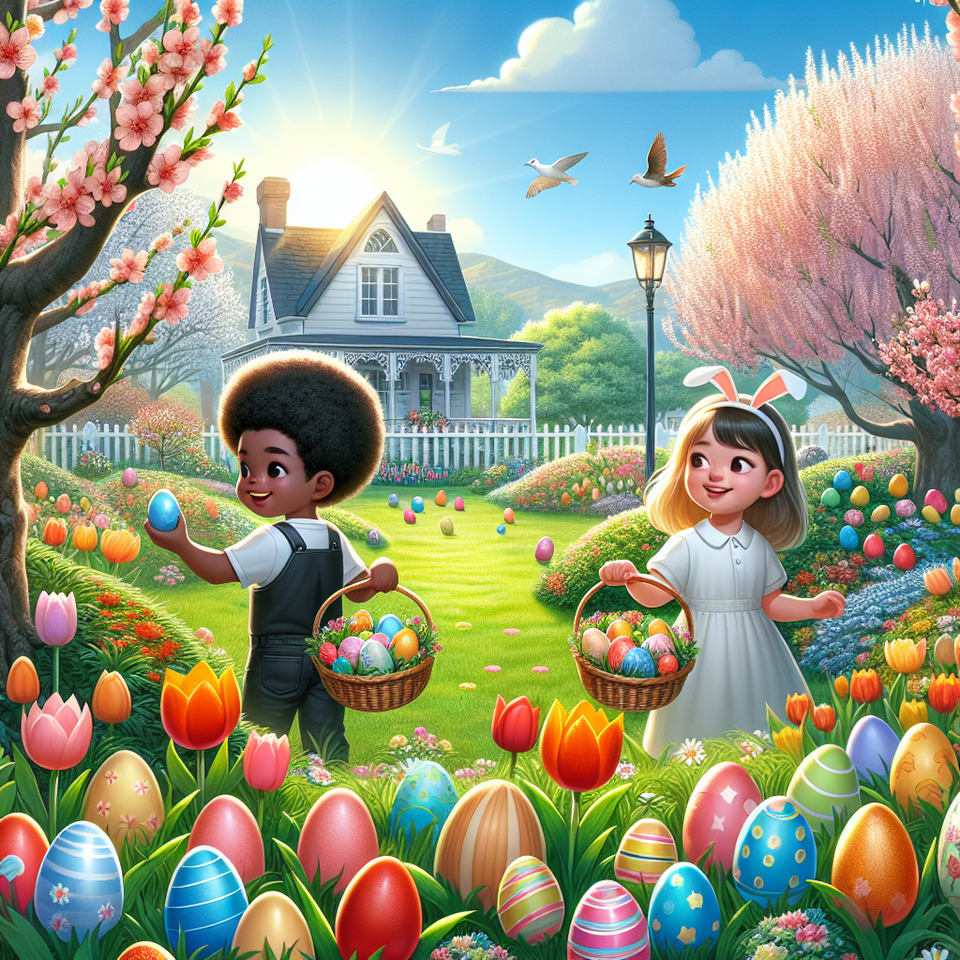Easter text effect image