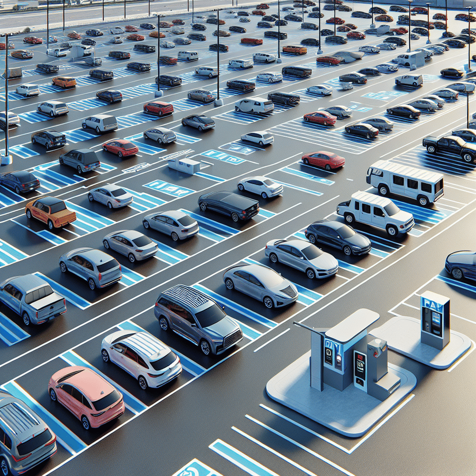 3d car parking text effect image