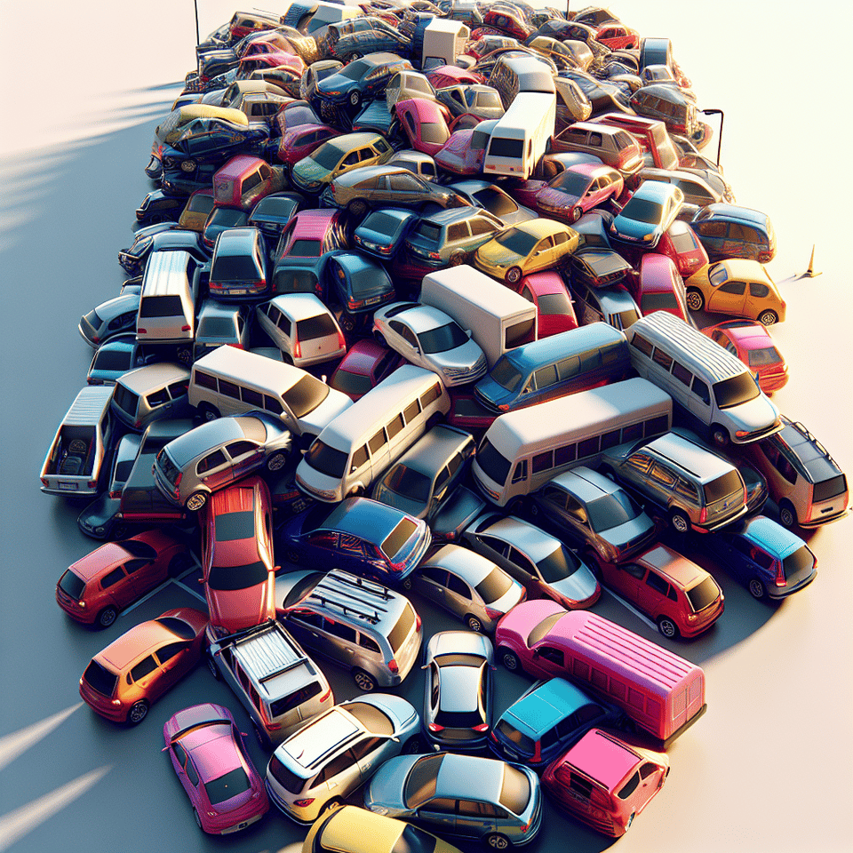 3d car parking jam , 3d render text effect image