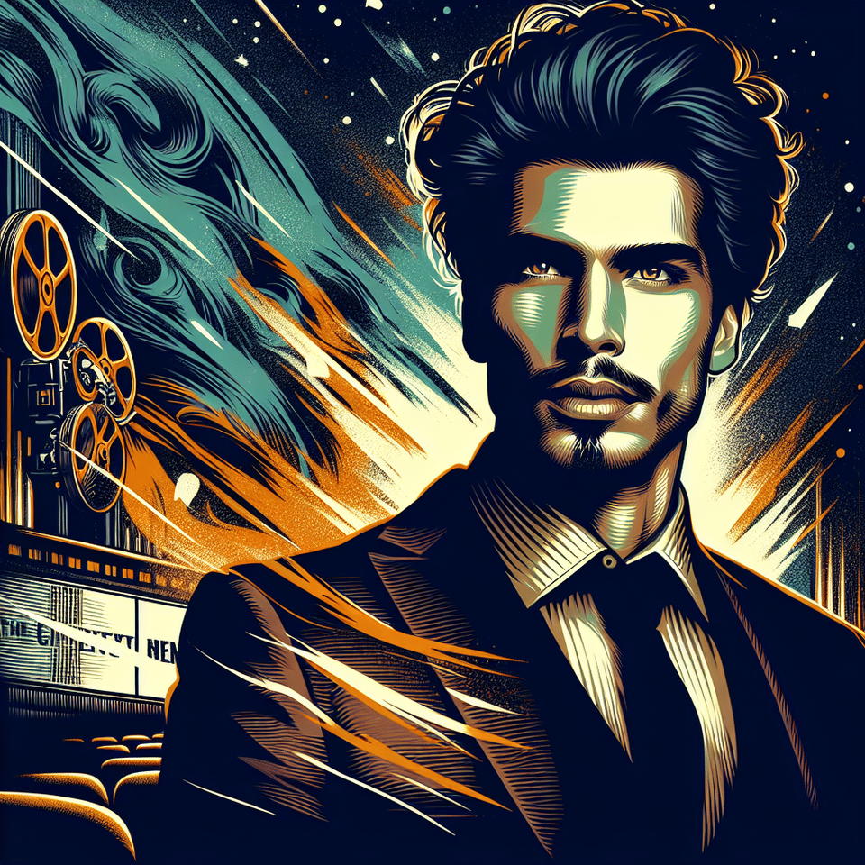 furkan özen, poster, cinematic, illustration text effect image