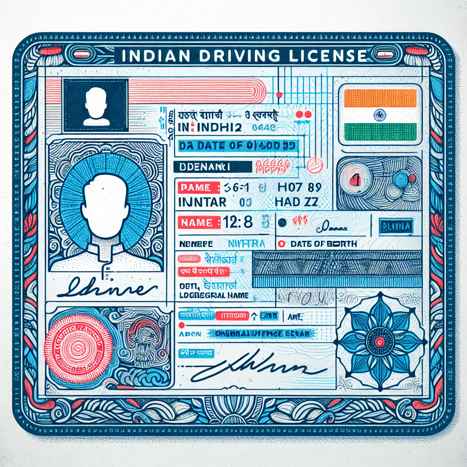 driving licence india text effect image