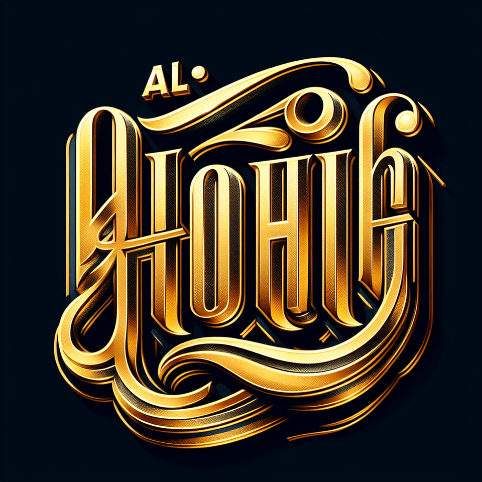 text Al-Khoirigolden luxury text effect text effect image