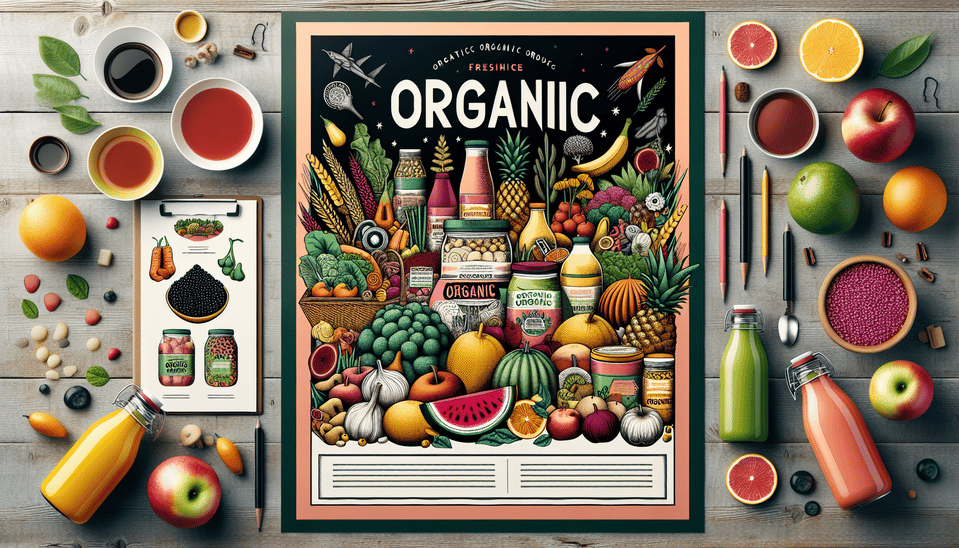 Organic Products, poster, photo, illustration, fashion, product text effect image