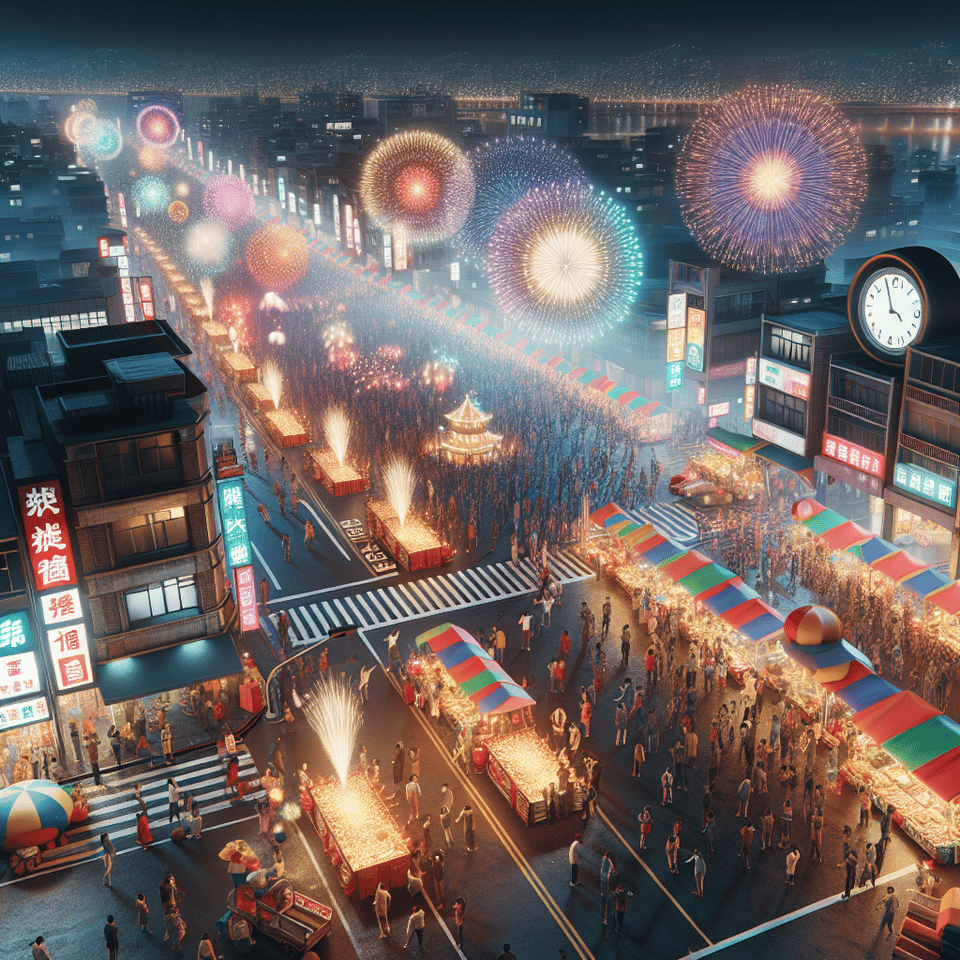 屏東跨年, 3d render text effect image