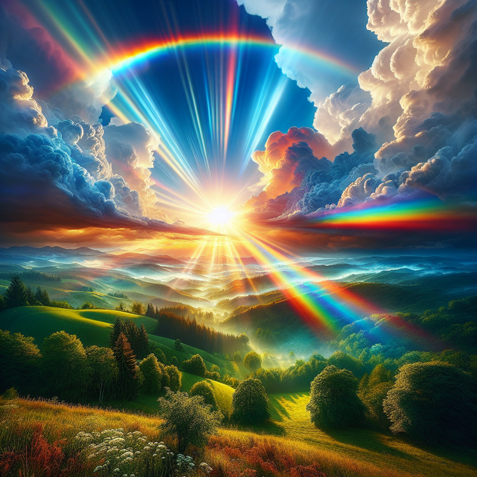 rainbow text effect image