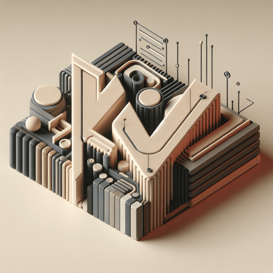 KV, typography, 3d render text effect image