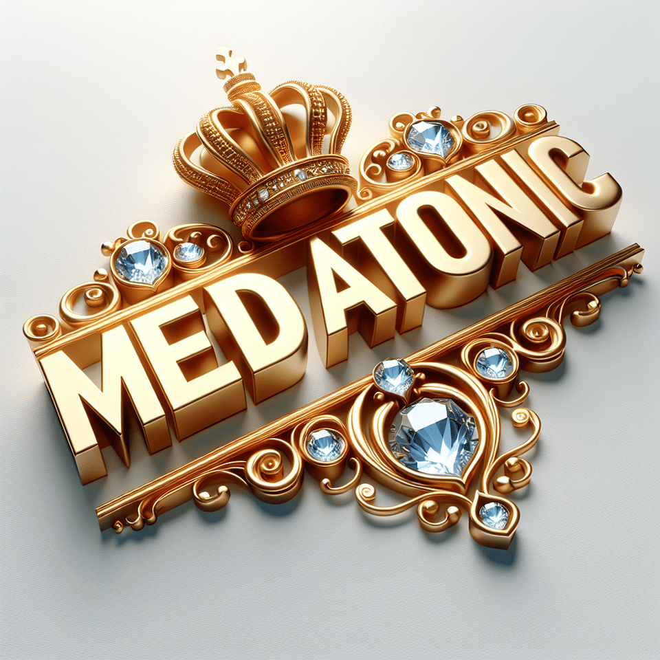 text MERDATONIC golden luxury text effect with crown and diamond on white background, 3d render text effect image