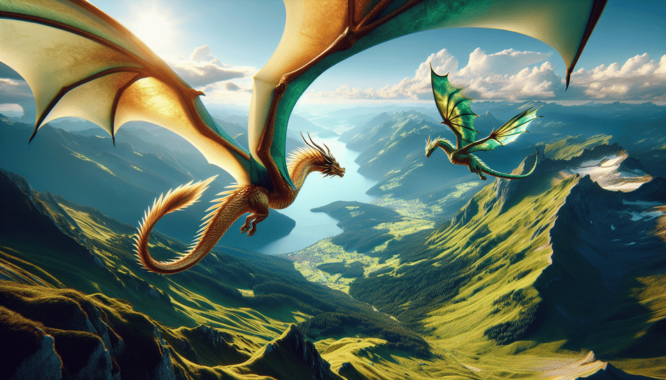 dragons text effect image