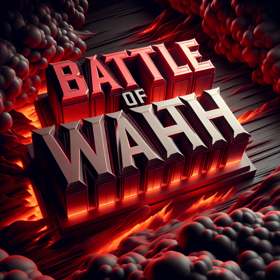 3D text generate with this name BATTLE OF WRATH text effect image