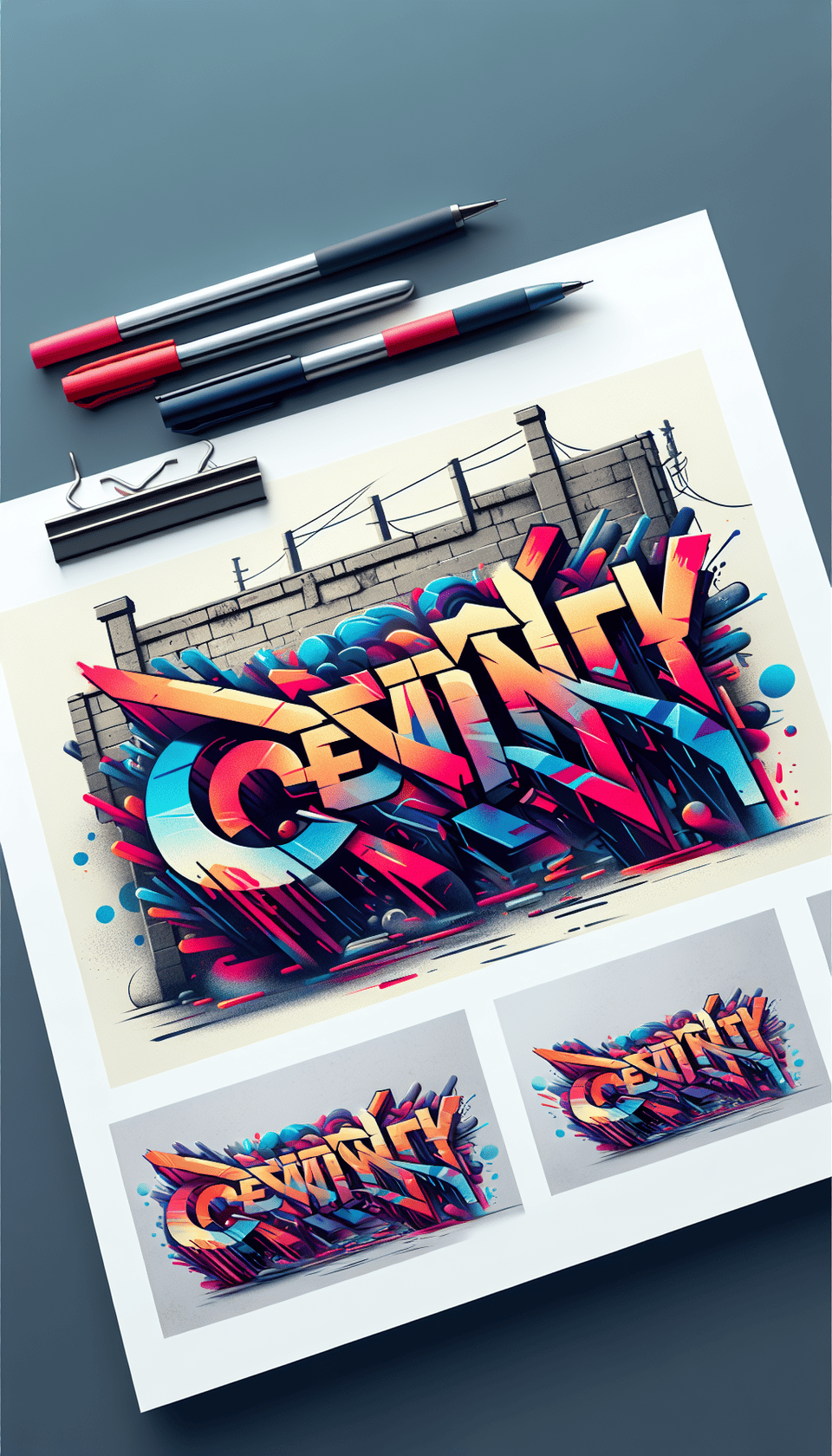 Hiren Patel, typography, graffiti text effect image