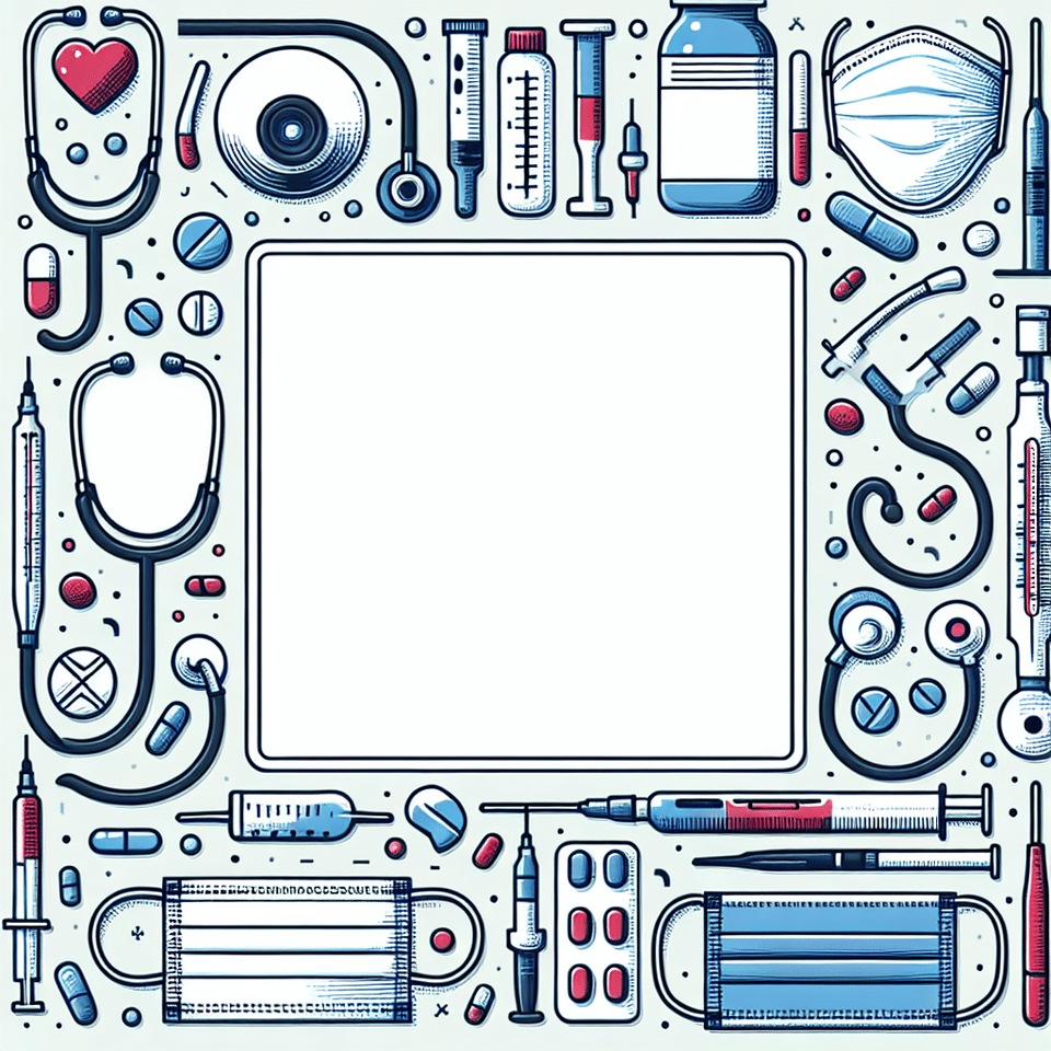 medical border text effect image