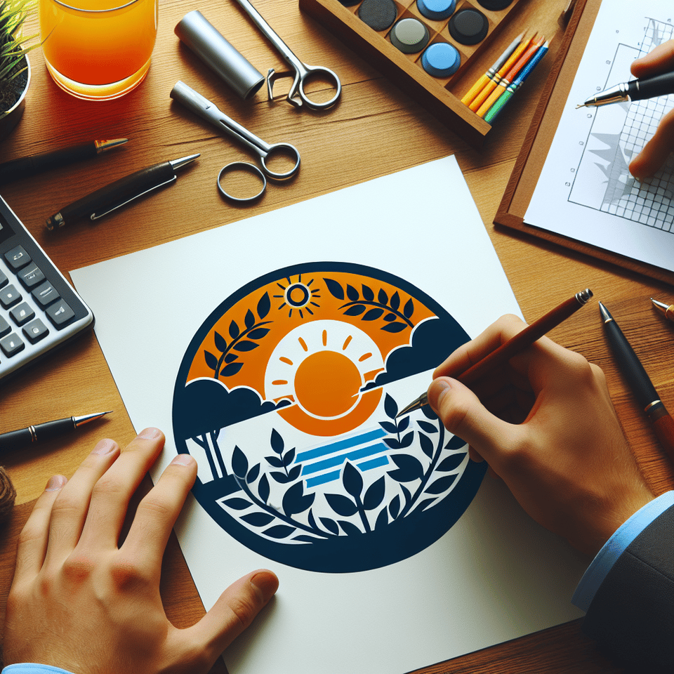 `vẽ cho tui logo tròn text effect image