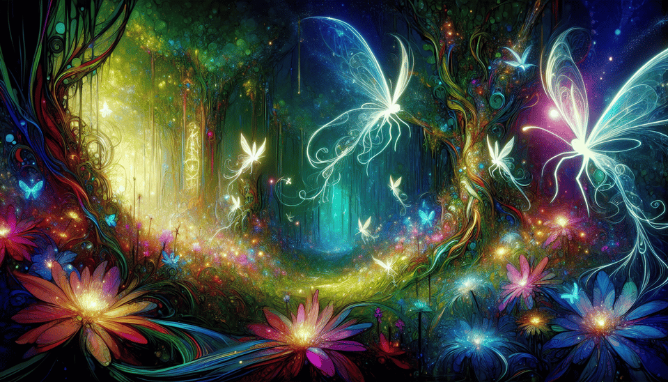Magic all Around, vibrant text effect image