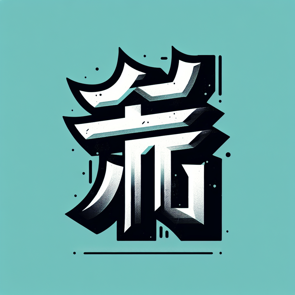 酷酷的愛字 text effect image