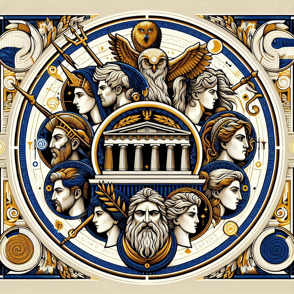 Certainly! Here is a step-by-step plan for creating a logo with a Greek gods and goddesses theme, incorporating individual pictures of each group member:,,Select Your Deity: Decide which Greek god or goddess each group member will represent. Some popular choices include Zeus, Hera, Poseidon, Athena, Apollo, Artemis, and Aphrodite.,,Photography: Take clear, high-resolution pictures of each group member. Ensure that the photos are well-lit and have neutral backgrounds for easy editing.,,Research Symbols: Identify the key symbols and attributes associated with each deity (e.g., Zeus with a lightning bolt, Athena with an owl, Poseidon with a trident).,,Design Elements:,,Central Icon: Create a central icon that encapsulates the theme. This could be something like the Parthenon or Mount Olympus.,Individual Representations: Edit the group members' photos to blend them with their chosen deity's symbols. This could involve adding backgrounds, attributes, and mythological elements.,Layout: Position the individual images around the central icon in a harmonious and balanced manner.,Color Scheme: Use a color palette that reflects ancient Greek art. Classic choices include gold, white, deep blues, and rich marbles.,,Typography: Choose a font that complements the ancient Greek theme. Look for fonts that mimic classical Greek inscriptions.,,Digital Tools: Use graphic design software such as Adobe Photoshop, Illustrator, or free tools like GIMP and Canva to bring your concept to life.,,Integration:,,Merge individual photos with deity elements seamlessly.,Ensure that the overall design is cohesive and visually appealing.,Final Touches: Add any additional elements like laurel wreaths, Greek patterns, or mythical creatures for extra flair.,,Review: Get feedback from the group to make any necessary adjustments.,,Here’s a simplified example of how your logo might look:,,Central Icon: The Parthenon at the top center.,Member Representations: Each group member's photo integrated with their chosen deity's attributes arranged in a semicircle around the Parthenon.,Color Scheme: Gold and white with deep blue accents.,Typography: Group name in a Greek-style font below the central icon.,Since I can’t create images directly, I recommend reaching out to a graphic designer with these guidelines or using graphic design tools to bring this vision to life. text effect image