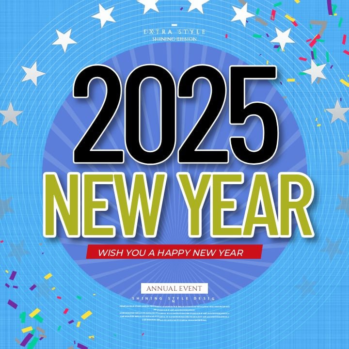 contemporary style trends for the 2025 new year celebration and holiday season on social media