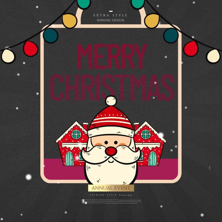 vintage hand-drawn festive holiday cheer in traditional cartoons