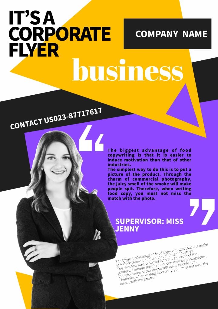 Business flyer by huang ziyue template