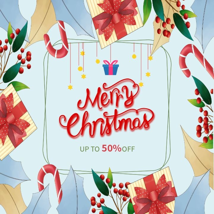 social media promotion for a festive eco-friendly holiday season
