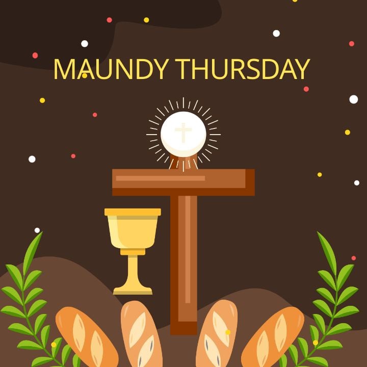 maundy thursday festival social media post