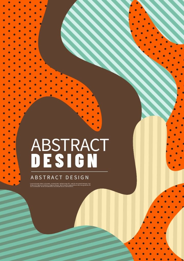 abstract art poster featuring a burst of color