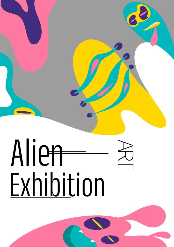 abstract poster an extraterrestrial art showcase
