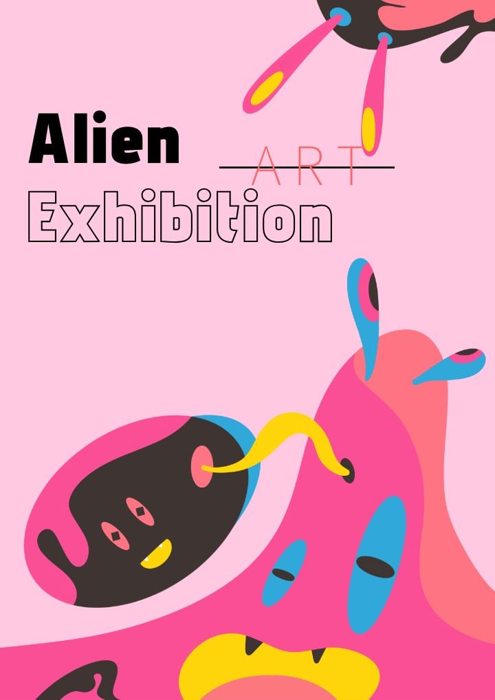 art extravaganza rosy extraterrestrial showcase poster