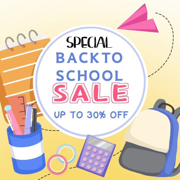 back to school sale event enjoy discounts on seasonal items