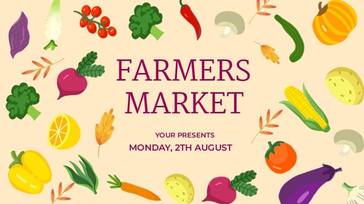banner featuring fresh organic vegetables