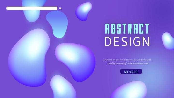 blue gradient shapes elevate technology sense landing page texture