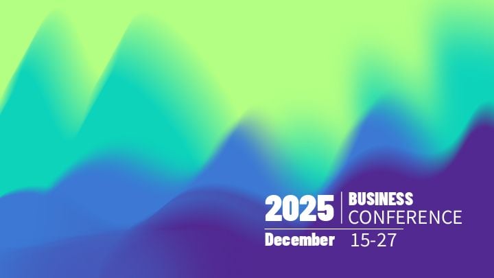 colorful banner for inviting to a business meeting
