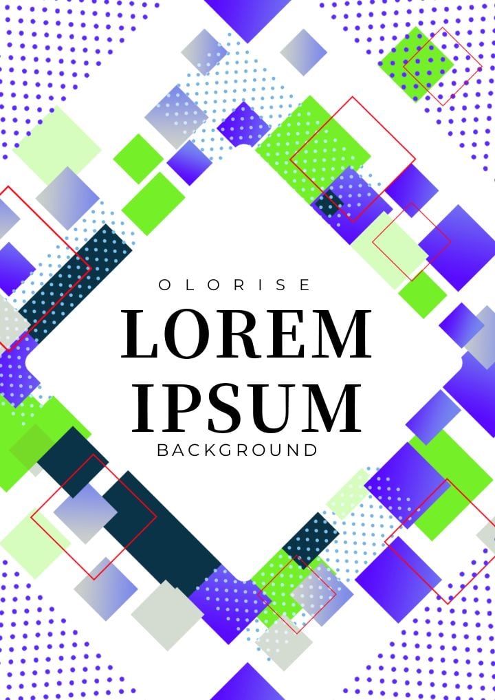 contemporary geometric poster in abstract art style