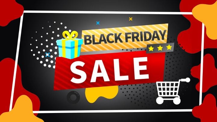 creative banner for black friday promotion