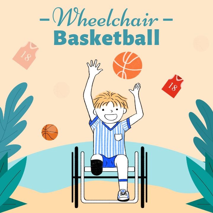 creative instagram post highlighting paralympic games
