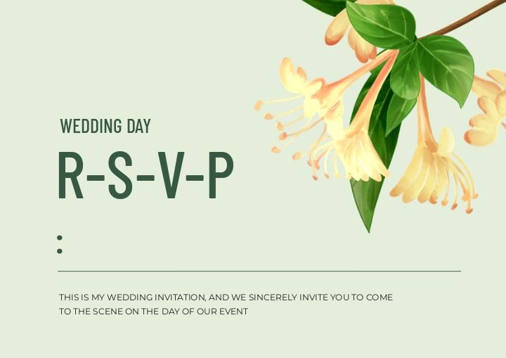 creative minimalist greeting card featuring green nature