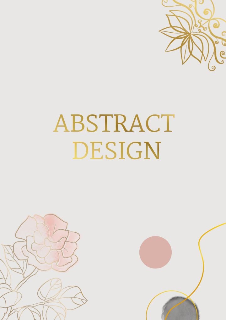 elegant gray blue poster cover with a touch of luxury