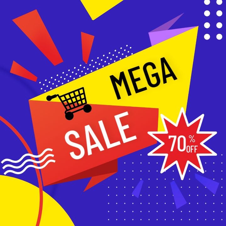 exciting instagram sale post unleashing creativity through geometry