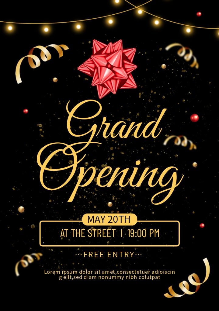 exclusive ebony invitation to grand opening