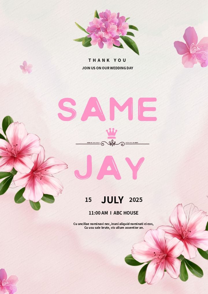 exquisite wedding invitation