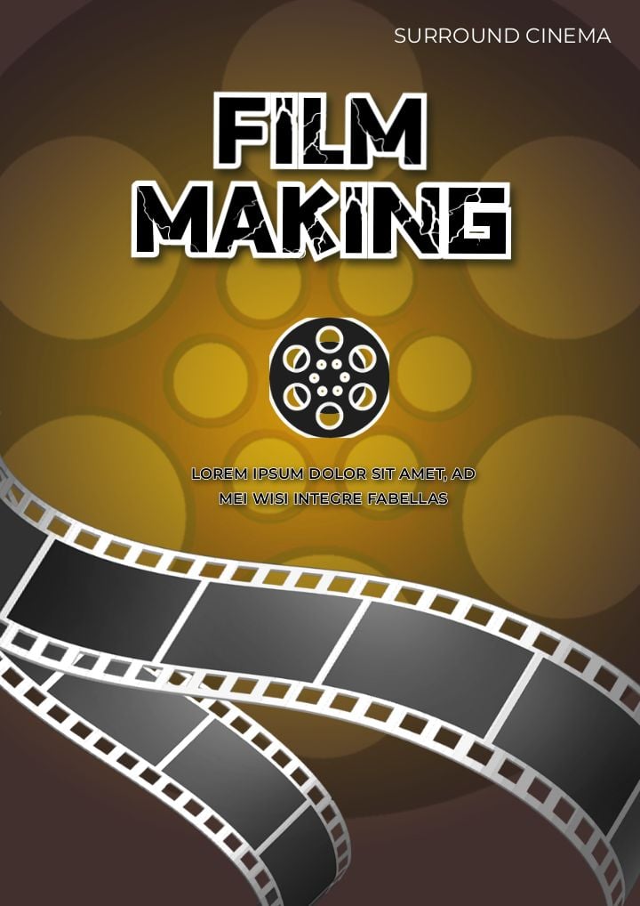 golden gradient movie poster