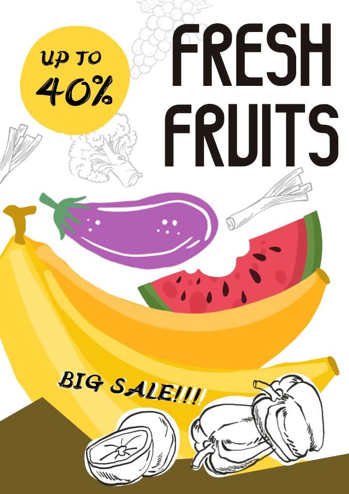 healthy food sale at the supermarket