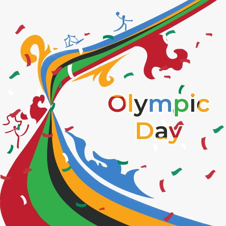 instagram post by olympic athletes in red attire