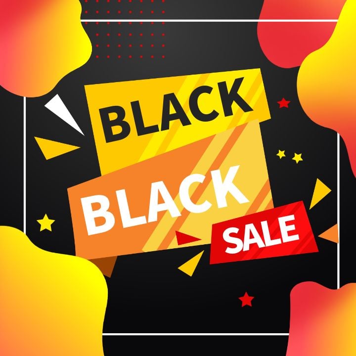 instagram post for black friday sale