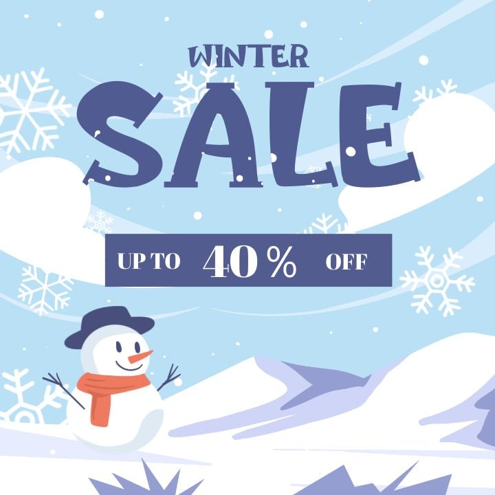 instagram post for winter promotions