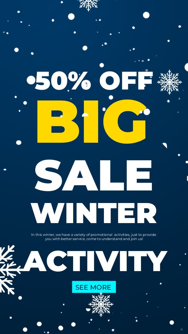 instagram stories winter event promotion