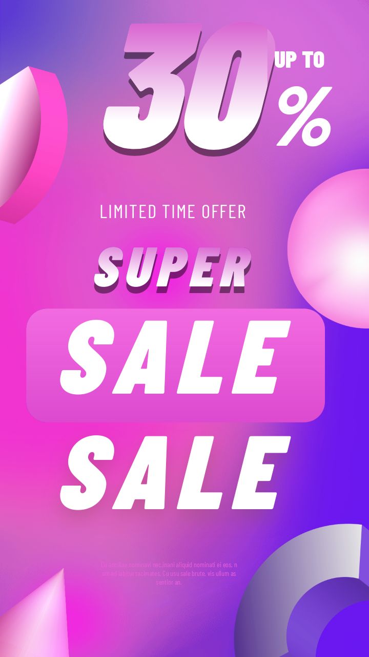 instagram story featuring a purple gradient for selling