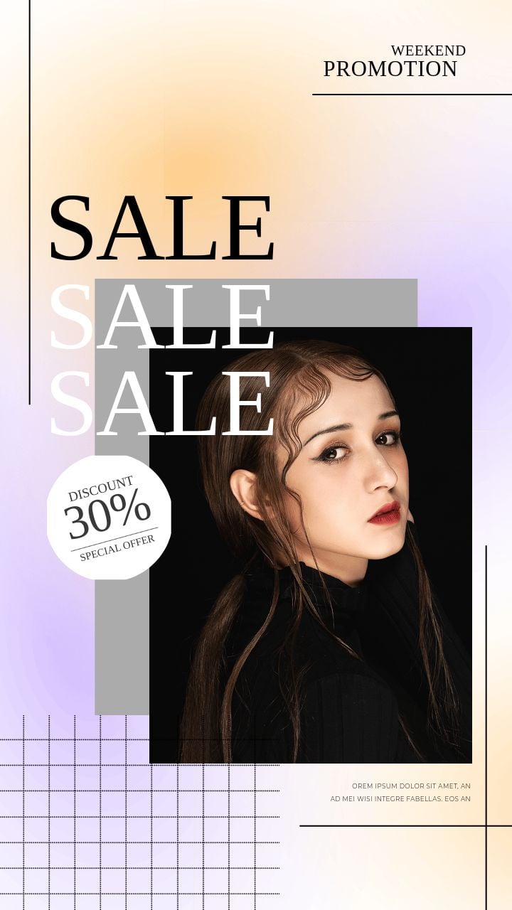 instagram story promotion agency for fashion color gradients