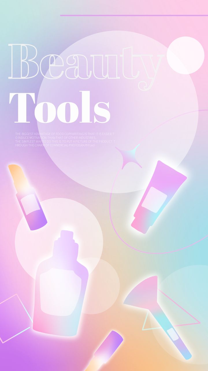 instagram story promotion beauty cosmetics in vibrant colors